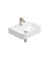 HORIZON SQUARE 50CM AND BRUSHED NICKEL BOTTLE TRAP