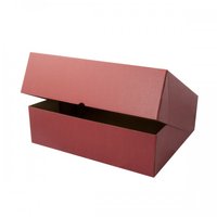 BOX GIFT 500X400X145MM BURGUNDY WITH LID