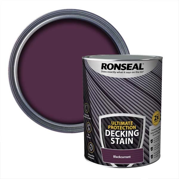 Ronseal Ultimate Protection Deck Stain 5L Can & Swatch