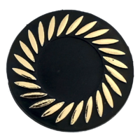 50mm Black/Gold Disc