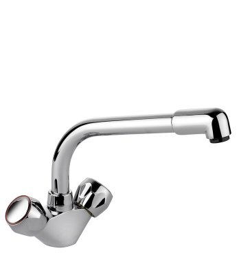 Leisure AquaBase Dual Lever Monobloc Tap - Chrome