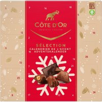 Cote d'Or advent calendar - Mignonettes mini Bouchees and mini Rocs 10x235g