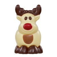 Hollow milk and white choc mini Rudolphs - 9cm (12 of each) 24x40g