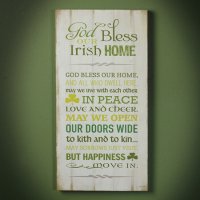 Wood Prayer Plaque/Irish Blessing   (AG57101)