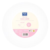 5 PACK ROUND CAKE CARDS WHITE (8")