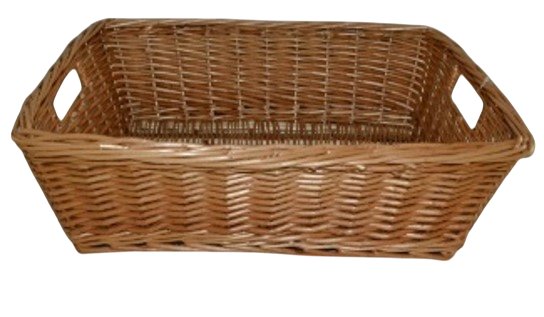 BASKET DISPLAY RUSTIC WICKER 43X35