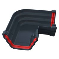 Ogee gutter Angle 90° anthracite grey ogee guttering system, ogee gutters, building plastics
