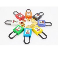 38mm Nylon Shackle Safety Padlocks-KD - Yellow 