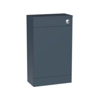 Tucker French Dorking 500mm Square Edge Back To Wall WC Unit Matt Alby Blue