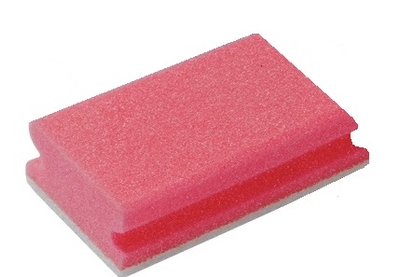 SPONGE/SCOURER NON-SCRATCH RED