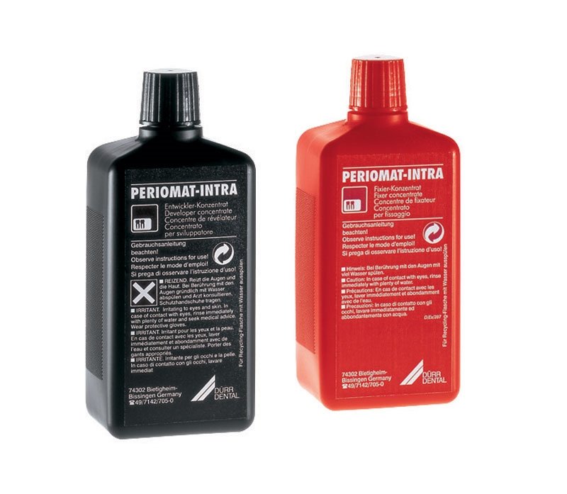 Durr Periomat Intra Developer and Fixer Kit 4 x 1L - DMI Ireland's Leading Dental Supplier - Next Day Delivery