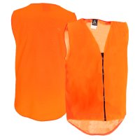 Hi Vis Vest, Zip, Day Only, Orange, No pocket