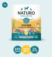Naturo Dog Tray Chicken, & Rice 150g x 7