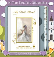 Communion Girl Gift Set/Book & Pen   (C5174)