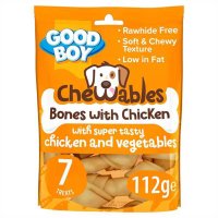 Armitage Good Boy Chewable Rawhide Free Chicken Mini Bones 7pk 10x112g