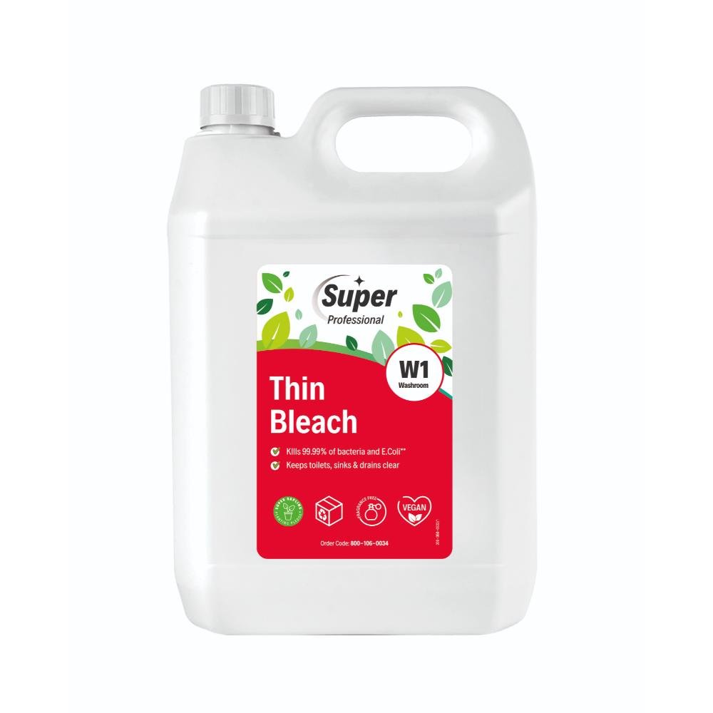 SUPER PROFESSIONAL THIN BLEACH 5 LITRE