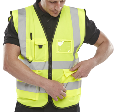 BSEEN Hi Vis Executive Vest EN471 Yellow