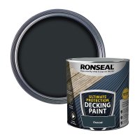 Ronseal Ultimate Protection Decking Paint Charcoal Tin & Colour Swatch