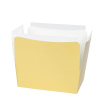 500g matt gold ballotin (with liners) 135 x 76 x 65 - holds 24 chocs - 25pcs
