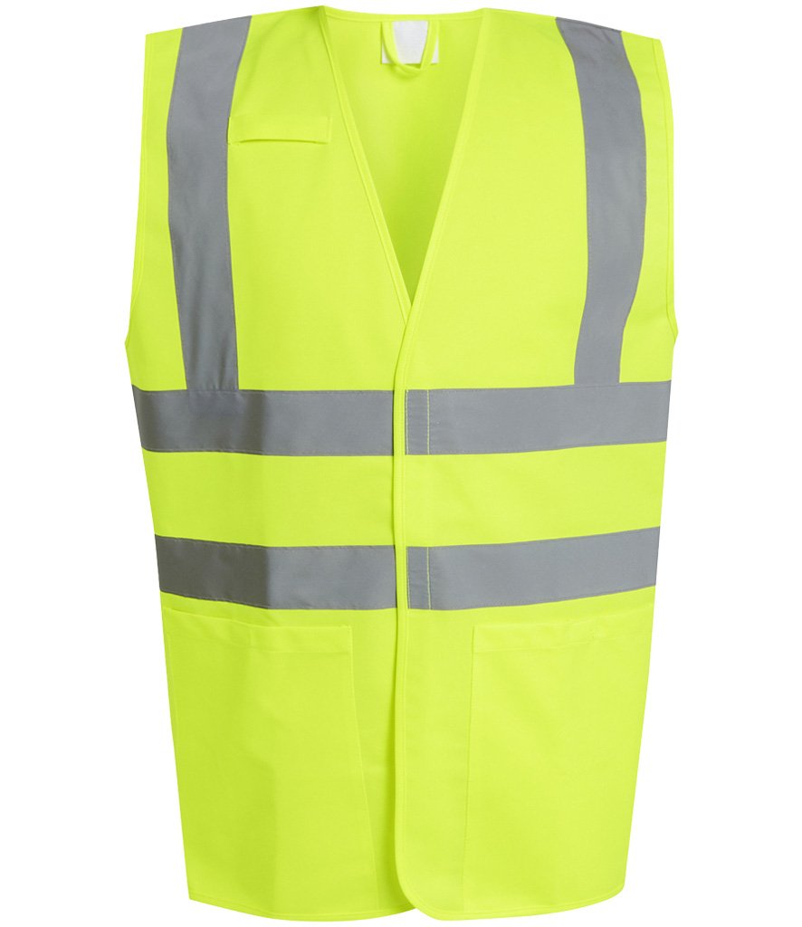 REGATTA HI-VIS VEST WITH POCKETS VELCRO FASTEN