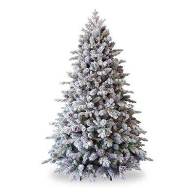 National Tree Company Snowy Dorchester Pine Feel Real Tree - 7.5ft