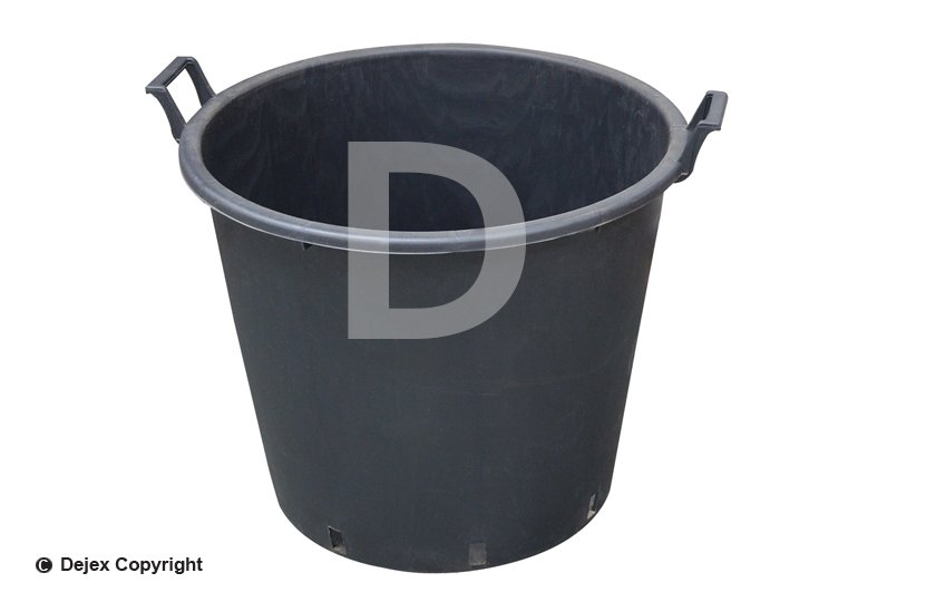90lt MASTELLO CONTAINER + HANDLES BLACK PE_1 LOOSE
