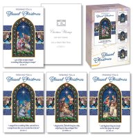 Blessed Christmas Box/18 Cards/4 Designs   (92810)