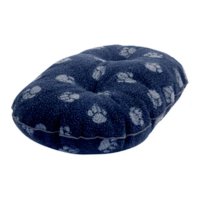 Danish Design Fleece Navy Paw Quilted Mattress 24in - 61cm
