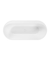 REED FLUTED 1700X750MM FREESTANDING BATH WHITE