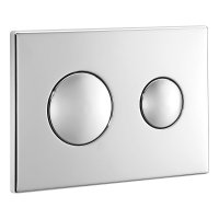 CONCEALA CHROME PLATED FLUSHPLATE DUAL FLUSH UNBRANDED S1082AA