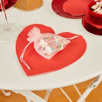 Heart Paper Napkins - Pack of 16