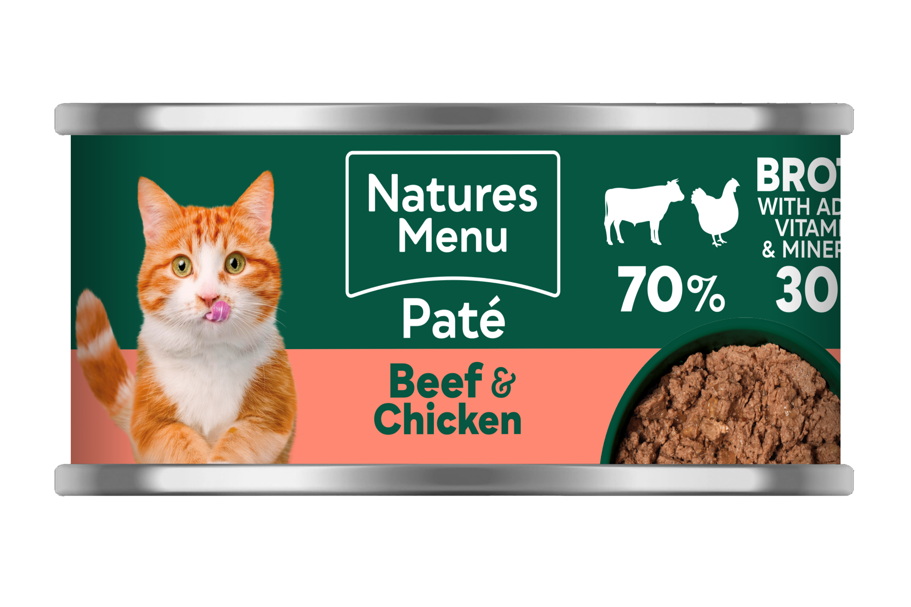 Natures Menu Cat Beef & Chicken Tins 18x85g