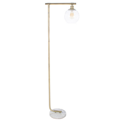 Globe Floor Lamp Marble/Gold - 152cm