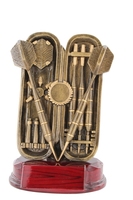 21cm Darts & Case with 25mm Recess (Ant Gold)