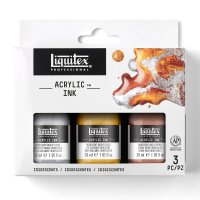Liquitex - Acrylic Ink 3x30ml Iridescents Colour Set