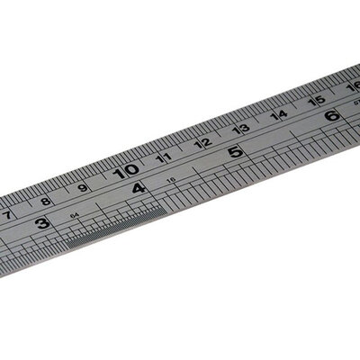 R&egrave;gle en acier inoxydable - 30 cm (pack 5)