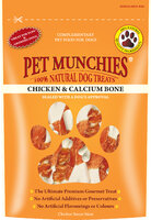 Pet Munchies Dog Treats - Chicken & Calcium Bones 100g x 8