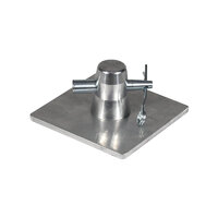 Global Truss F31 PL 100 x 100mm Aluminium Base Plate and Half Conical