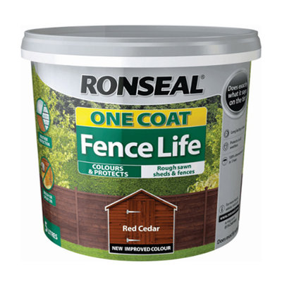 Ronseal Fence Life One Coat - Red Cedar 5L