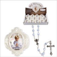 Communion Rosary/Blue-Boy  (C61225)