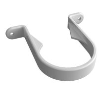 white gutter downpipe clip 68mm freeflow