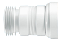 McAlpine 100-160mm Straight Flexible WC Connector WC-F18R