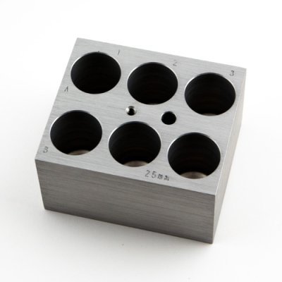 Block, 6 x 25mm tubes