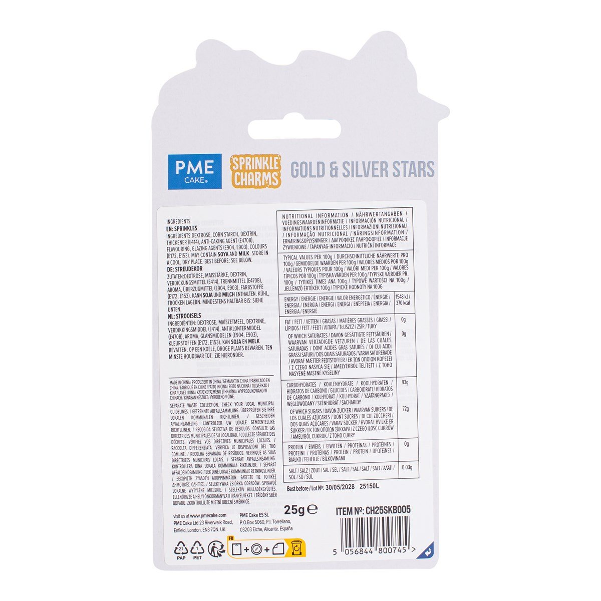 Gold & Silver stars 25g