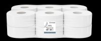 Leonardo Mini Jumbo Toilet Roll 60mm Core - White 200m