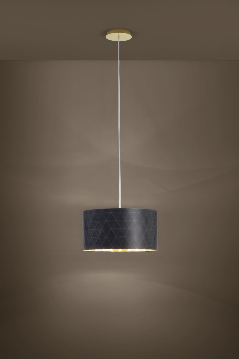 Eglo Dolorita 300mm Pendant Light Black Gold