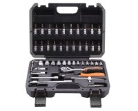 Harden 510346 1/4"Drive (Dr.) 4-14M 46 PCS Socket SET + Access