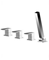 CONTOUR 4 HOLE BATH SHOWER MIXER