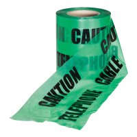 ProSolve TELT Underground Warning Tape for Telephone Cables 150mm x 365m (Green & Black)