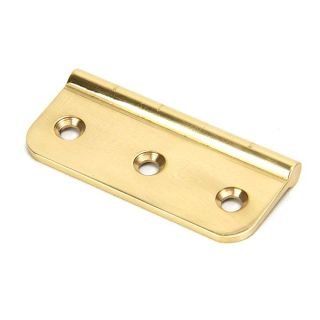 45441 - Polished Brass 3 Inch Dummy Butt Hinge (Single)
